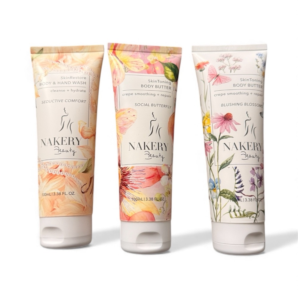 Nakery Beauty Body & Hand Wash and Body Butter Set - Unopened